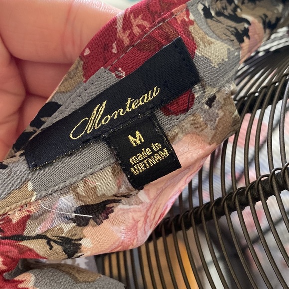 Floral sheer blouse tank - Picture 4 of 5